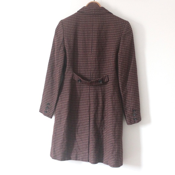 MOISELLE Lightweight Wool Blend Car Coat Fall Jacket Lined Small S Medium M - Picture 3 of 9
